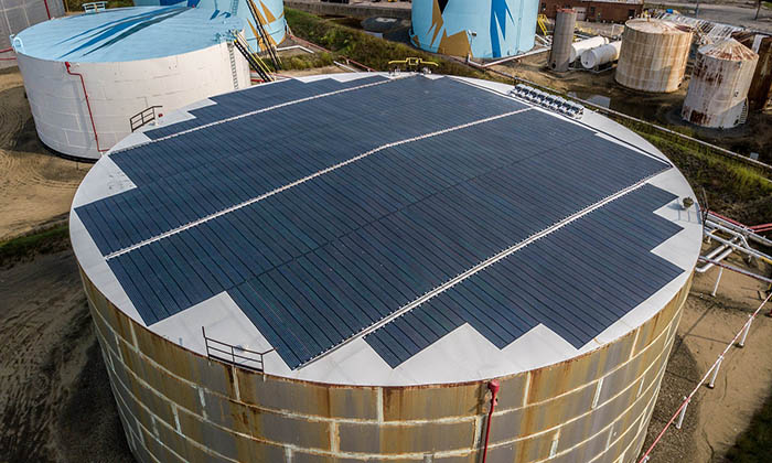 sprague-energy-installs-flexible-thin-film-solar-panels-on-its-oil-storage-tanks